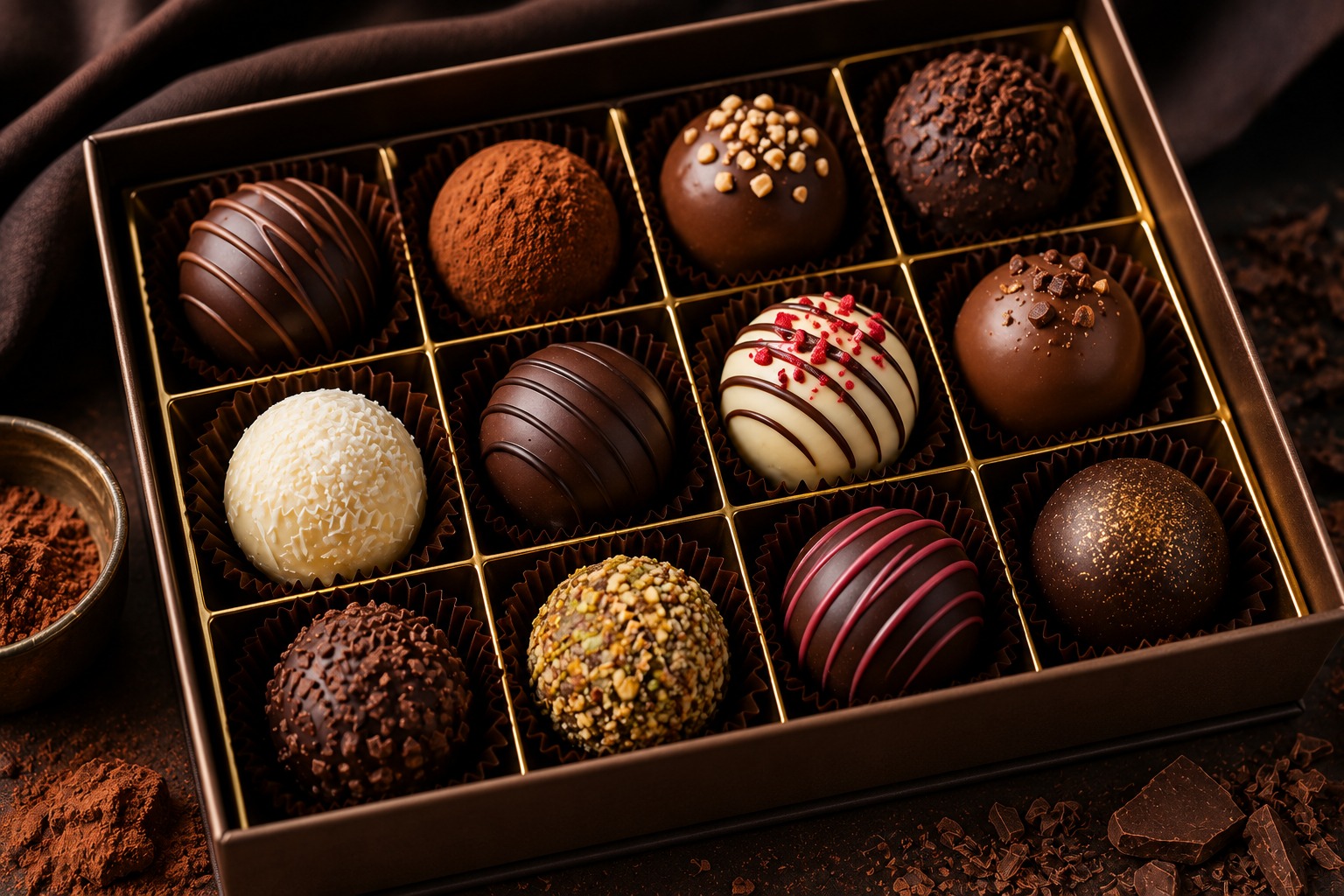 Signature handcrafted chocolate truffles, J&C Delicacies Virar